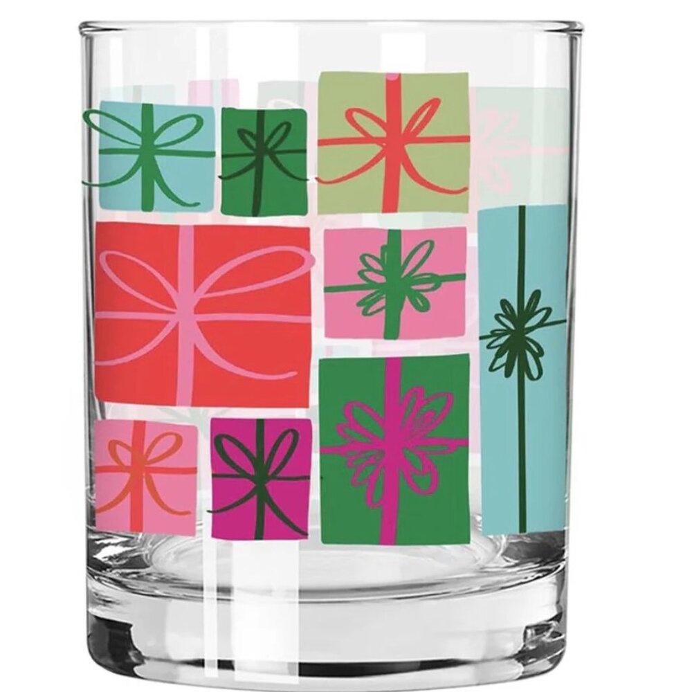 Colorful Gift Boxes Double Old Fashioned Glass – 12 oz | Thimblepress x Slant Co